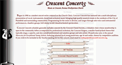 Desktop Screenshot of crescentconcerts.org